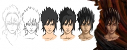 Questo sarebbe Sasuke più realistico.. (by Fraffrog) Il vero Sasuke si ferma al terzo disegno... O.O